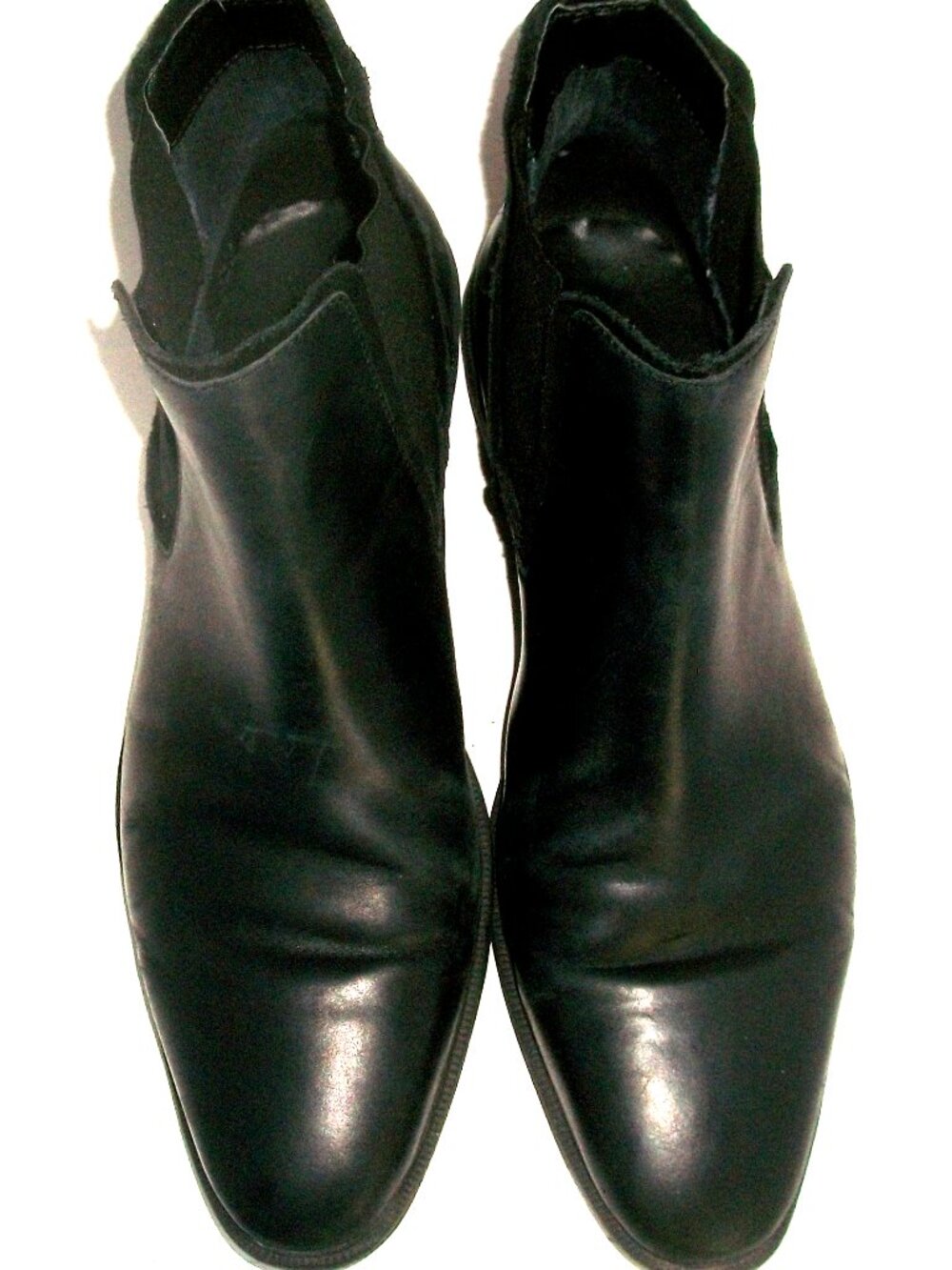ASOS Black Leather and Suede Ankle-Height Chelsea Boots 9.5M